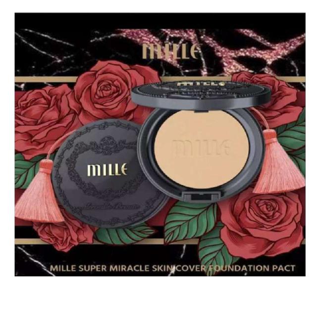 MILLE SUPER MIRACLE SKIN COVER POWDER PACT 1ตลับ