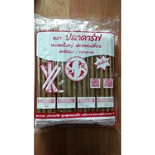 หลอดไข่มุกหุ้มฟิล์ม จำนวน 100 เส้น ห่อฟิลม์ใส หลอดใหญ่ ห่อซีล ห่อซองพลาสติก