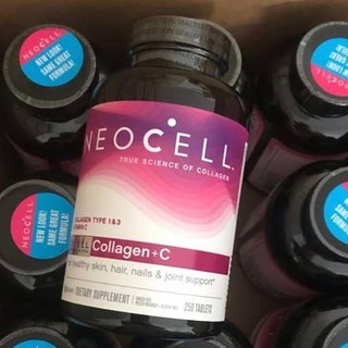 มี อย. ฉลากไทย Neocell Super Collagen + C 6000mg (1 กระปุก) 250 เม็ด ประโยชน์ ของ คอลลาเจน