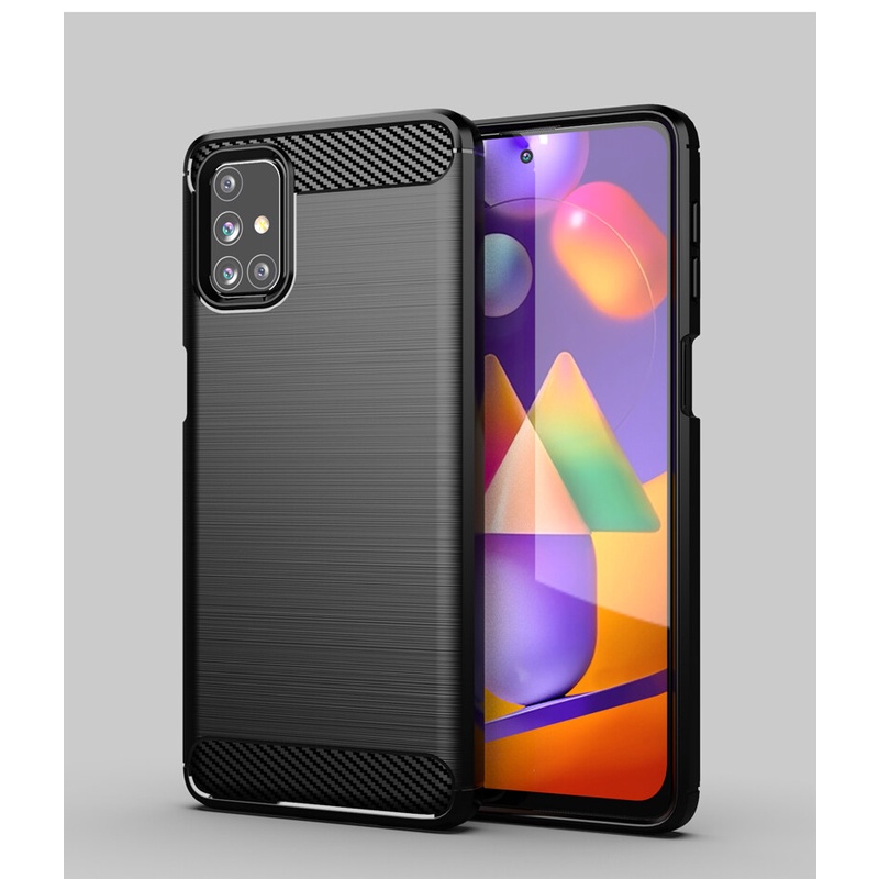 Samsung Galaxy M31S เคส SamsungM31S M 31S เกราะ คาร์บอนไฟเบอร์ TPU นิ่ม ...