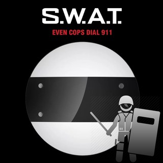 SWAT SHIELD โล่กลม โปร่งใส โล่ตำรวจ Police ทหาร Soldier ปราบจลาจล โล่กันดาบซามูไร ทนทาน รุ่น K 11