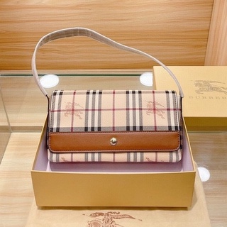 ❤สินค้ามาใหม่-Burberry-กระเป๋าสตรี/กระเป๋าใต้วงแขน/100% ของแท้/สินค้าหรูหราพร้อมส่ง [ส่งฟรี] เทรนด์แฟชั่นเฉพาะบุคคล...