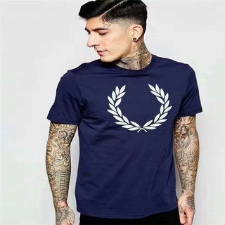 Fredperry เสื้อยืดคอกลม แขนสั้น พิมพ์ลายโลโก้ FREDPERRY สําหรับผู้ชาย