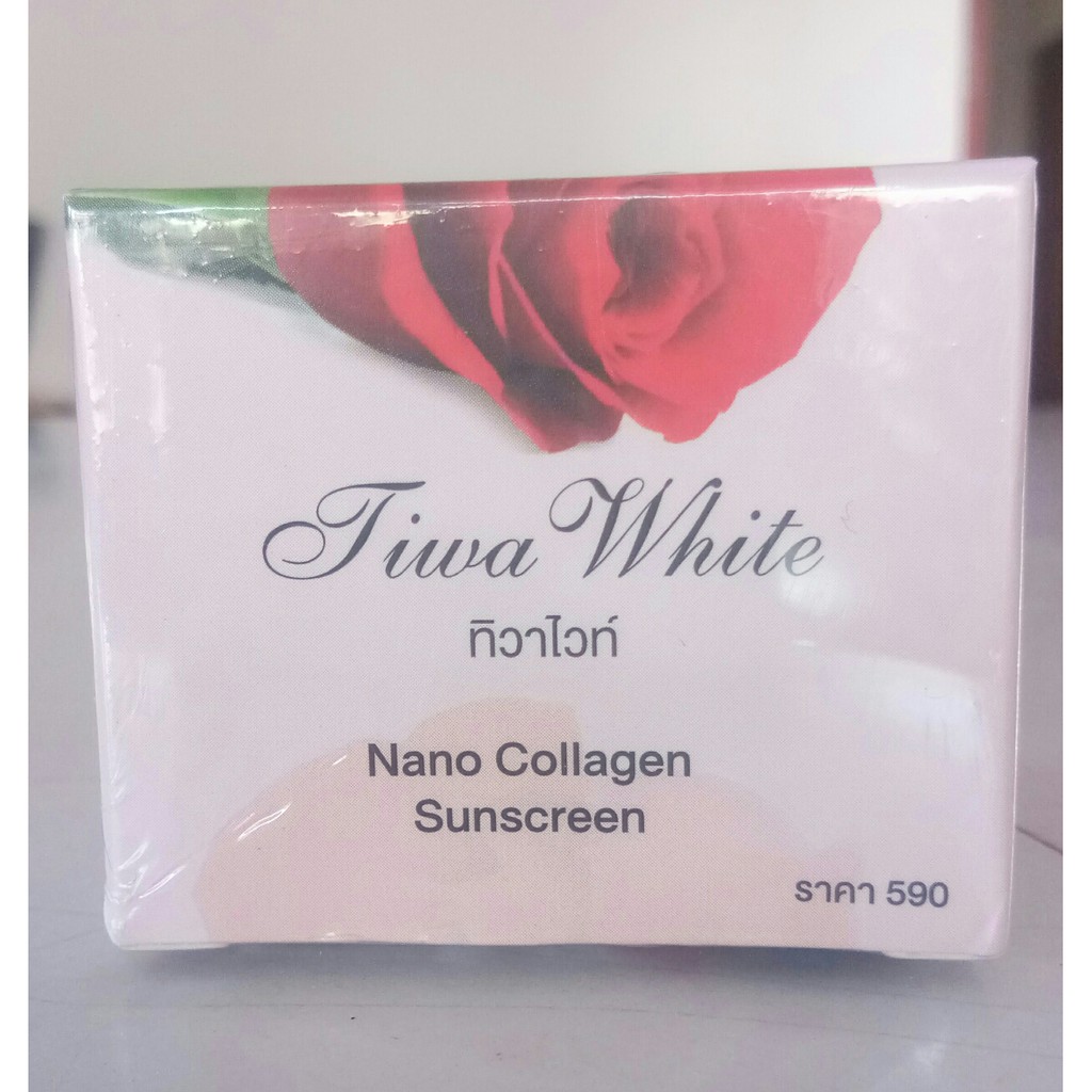 แป้ง Tiwa White Nano Collagen Sunscreen