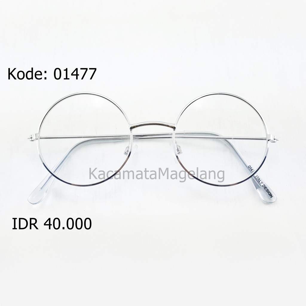 Boboho John Lennon Silver 01477 กรอบแว่นตาทรงกลม