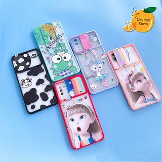 (พร้อมส่งจากไทย) เคส Oppo เคสปิดกล้องการ์ตูน A15-A31-A3s-A5s-A93-A54-A52020 Reno4-Reno5-Realme5