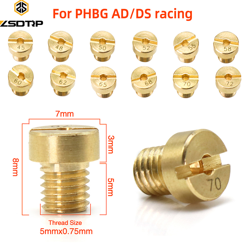 อะไหล่เกลียว M5 แบบเปลี่ยน 12 ชิ้น #30-#135 หัวฉีดคาร์บูเรเตอร์ สําหรับ Dellorto SHA PHBG NC PHVA Pilot Jet