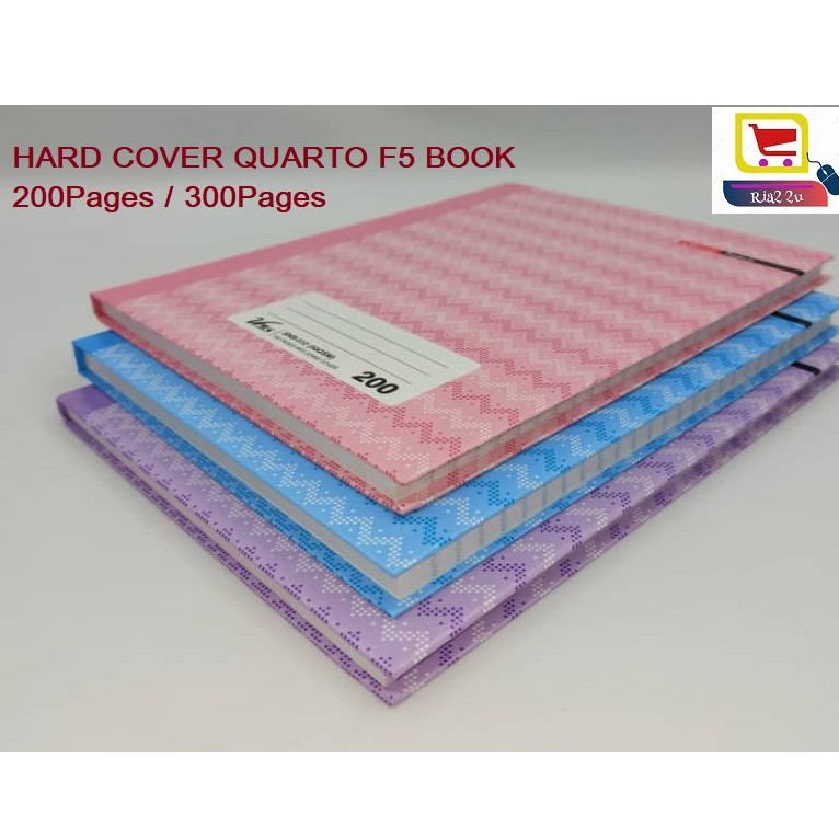 หนังสือ Uni F5 ปกแข็ง / ปกแข็ง Quarto 50Gsm 140Pages / 200Pages / 300Pages / 400Pages