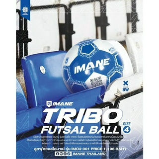 ลูกฟุตซอล IMANE TRIBO FUTSAL BALL  [ IMO2 001 BW ]