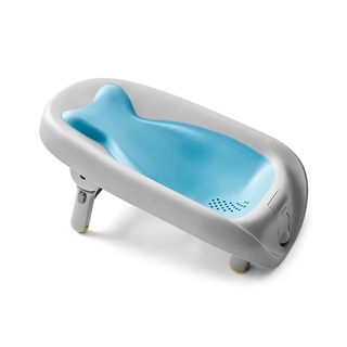 [ใช้ 2 โค้ดลดเพิ่ม] Skip Hop Moby Recline And Rinse Bather อ่างอาบน้ำเด็กวัยแรกเกิด มีรูปทรงรองรับสรีระเด็ก ปรับเอนได้ 2 ระดับ มีแผ่นกันลื่น+ที่ระบายน้ำ