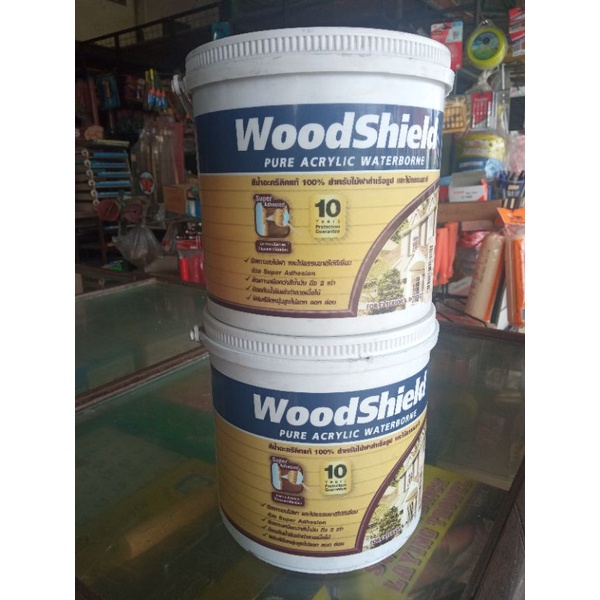 TOA Wood Shield ทีโอเอ วู้ดชิลด์ สีน้ำทาไม้ฝาสำเร็จรูป และไม้ธรรมชาติ สำหรับภายใน และ ภายนอก ขนาด 1 