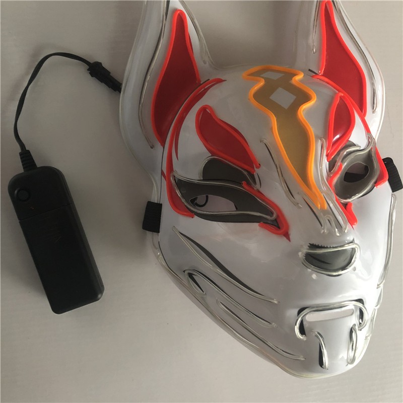Horror Snowball Killer eva rabbit led mask halloween scary bunny anime ...
