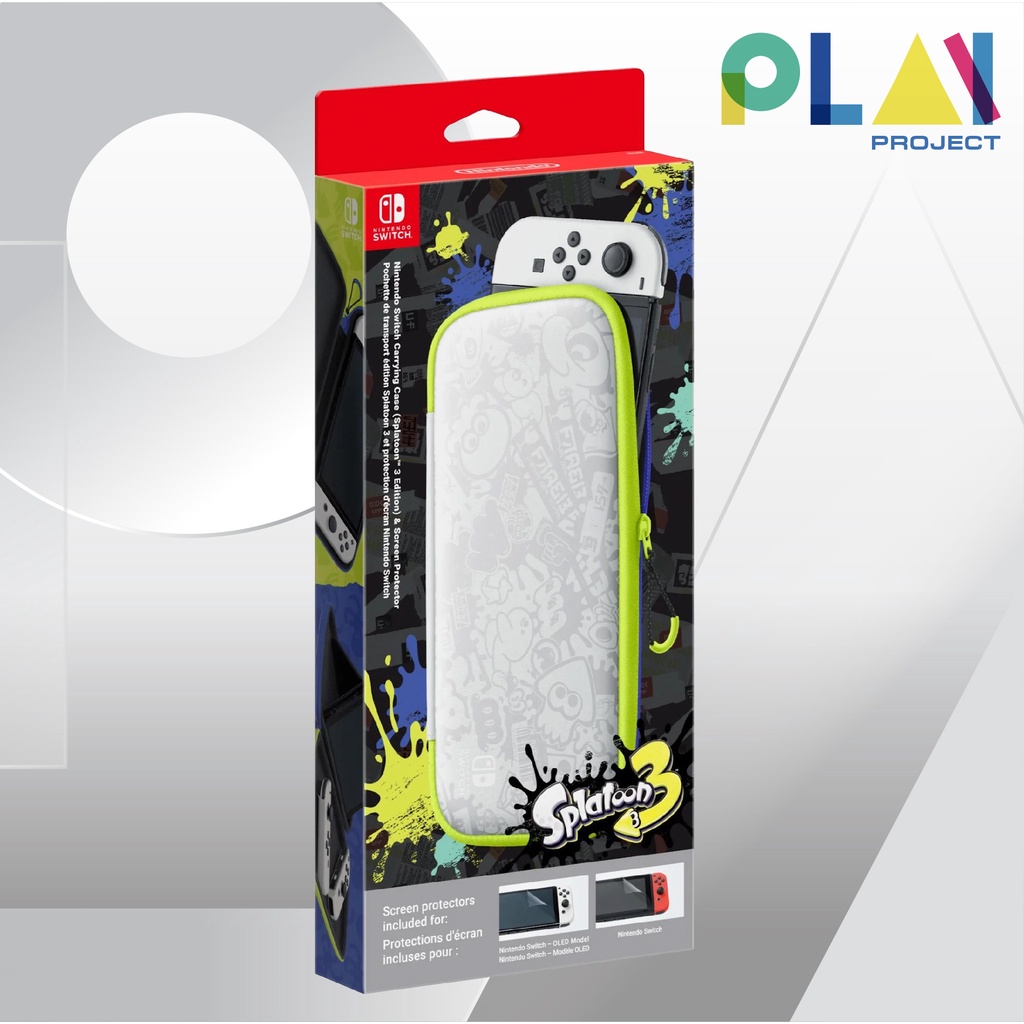 กระเป๋า Carrying Case & Screen Protector Splatoon 3 for Nintendo Switch OLED [กระเป๋าและฟิลม์กันรอย] [ของแท้]