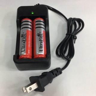 ถ่านชาร์จ18650+แท่งชาร์จถ่าน 3.7V 5800mAh