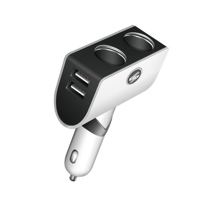 USB Car Charger ตัวเพิ่มช่องจุดบุหรี่ 2 ช่อง และช่องเสียบที่ชาร์จแบตในรถยนต์ USB 3.1A 2 Port