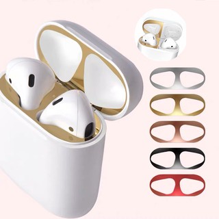 พร้อมส่งจากไทย!ฟิล์มกันฝุ่นโลหะสำหรับ เคสAirpods1&amp;2 เคสAirpodsPro I9S  I10 tws  I11 tws  I12 tws