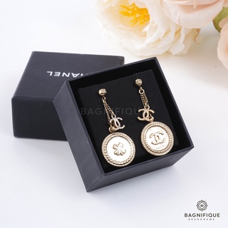 CHANEL EARRING CC LONG COINE GOLD