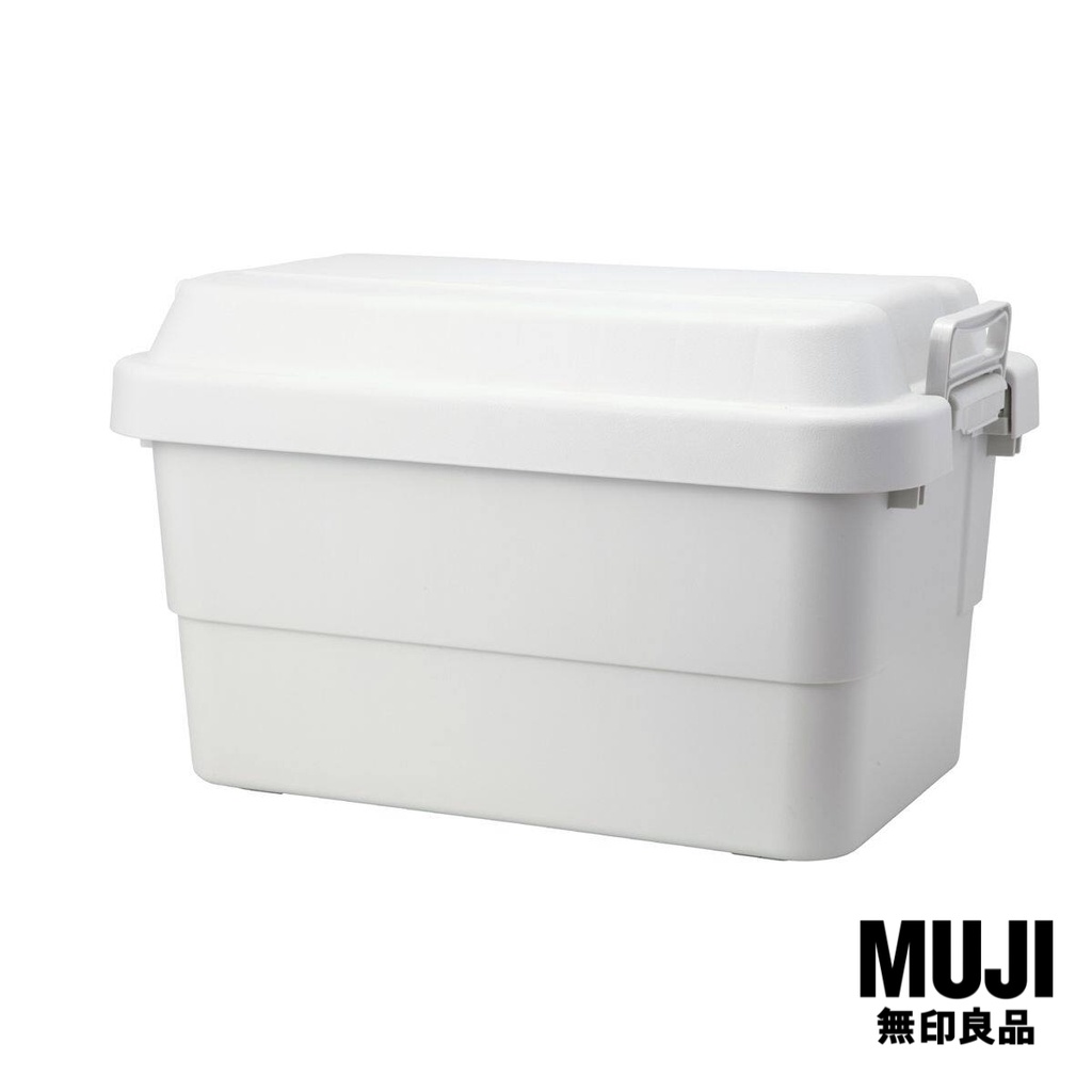 มูจิ กล่องเก็บของที่ทนทาน - MUJI PP Sturdy Storage Box / M 60.5× 39 × 37 cm