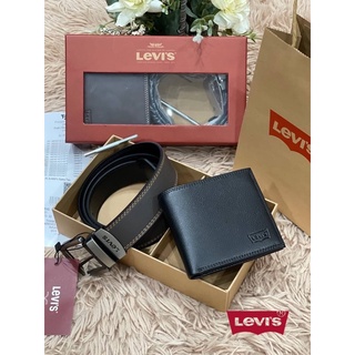 Levi’s Belt and Wallet Gift Set