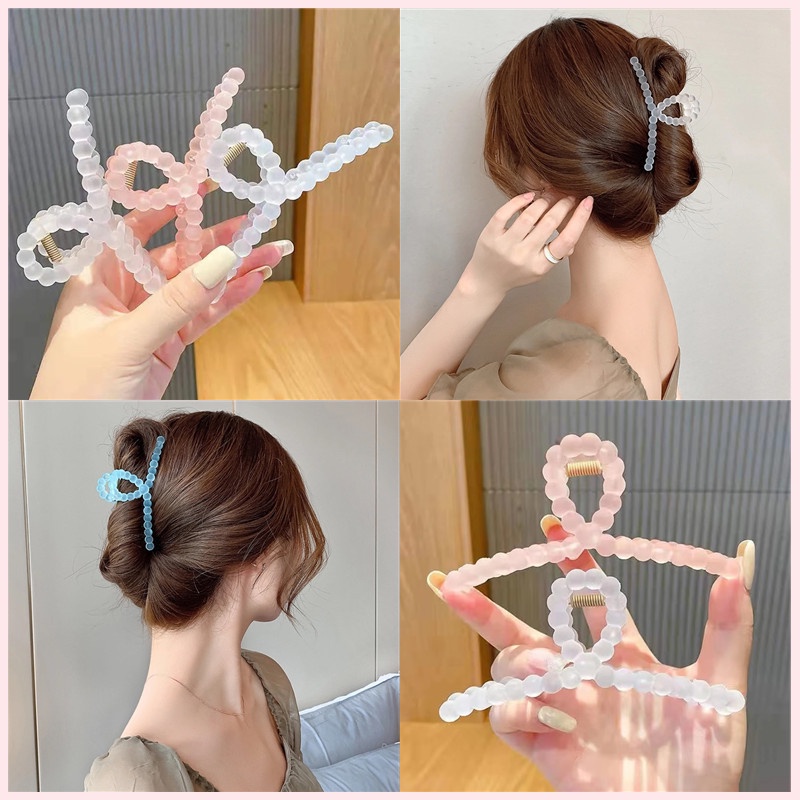 กิ๊บติดผม แบบใส ฝ้า / ฤดูร้อน เรียบง่าย สีลูกกวาด กรงเล็บผม / สีเยลลี่ ปูโต กิ๊บติดผม / ผู้หญิง สไตล์เกาหลี INS สไตล์ยอดนิยม เครื่องประดับผม