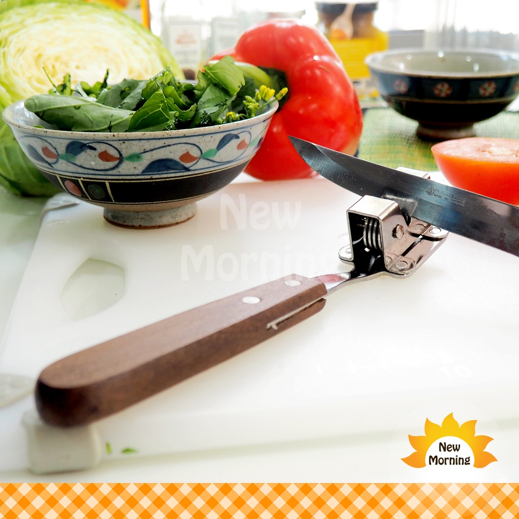 Penguin ที่ลับมีดสเตนเลสด้ามจับไม้ Stainless Steel Knife Sharpener