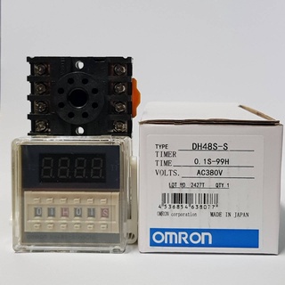 Timer DH48S-S Omron 0.1S-99H Coil  380 V + Socket