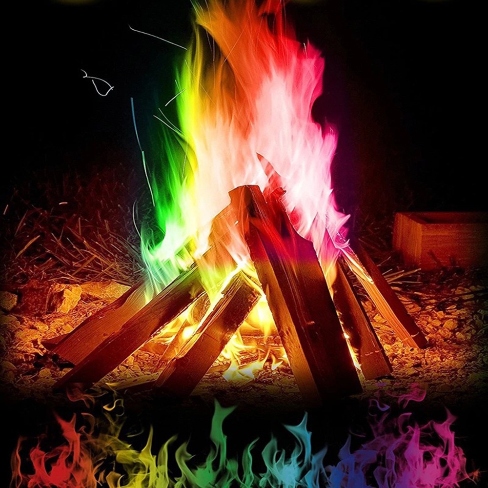 Magic fire ผงเปลวไฟ หลากสี ซองไพโรเทคนิค เทคนิคมายากล
