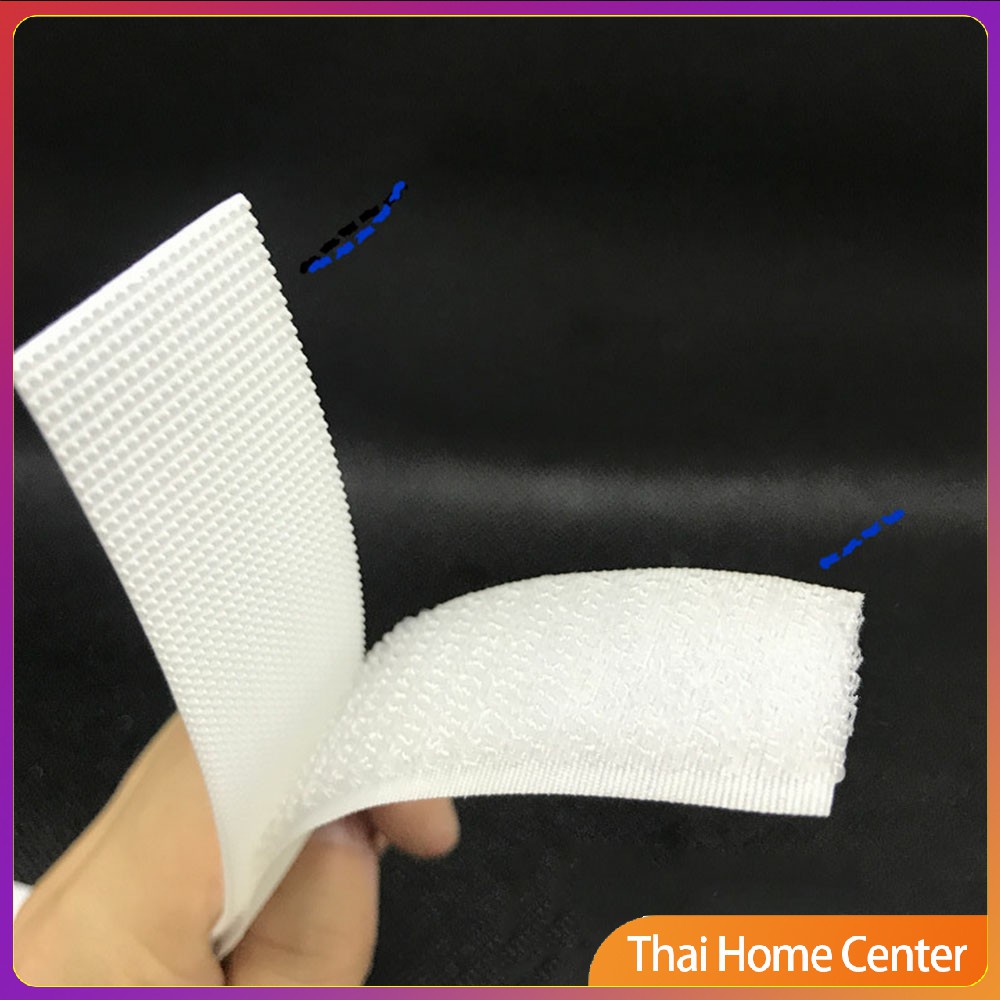 เทปตีนตุ๊กแกมีกาวในตัว แบบ ขน+หนาม และ มีกาวด้านนอก ทั้ง 2 ด้าน บรรจุ 12 คู่/ห่อ เครื่องเขียนคุณภาพดี Velcro - รูปที่ 2