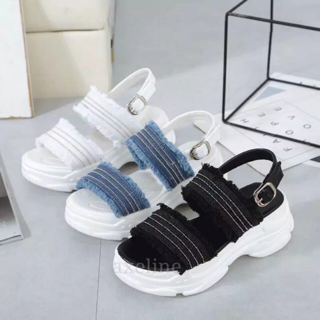 รองเท้าแตะ WEDGES ผู้หญิง BASIC JEANS KP88