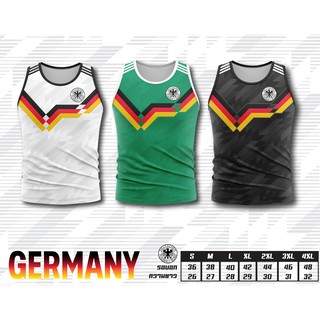 เสื้อบอลพิมพ์ลาย ทีมชาติ เยอรมนี แขนกุด GERMANY