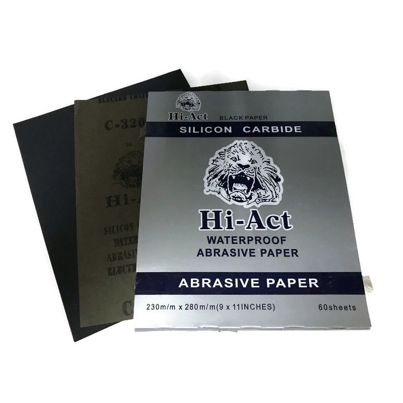 กระดาษทรายน้ำ หัวสิงห์ Hi-Act 230mm X 280mm 1แพ๊ค จำนวน รูปที่ 2