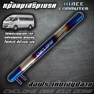 หม้อลมเสริมเบรครถตู้ HIACE,COMMUTER(ดีเซล) ไดส์สีไทเทเนียม  CYCLONE