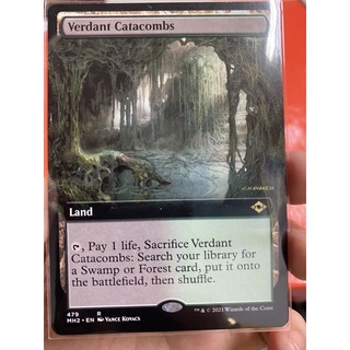 การ์ด Magic The Gathering : Modern Horizons 2 Variants, (Land) Verdant Catacombs(Extended Art) สภาพ NM