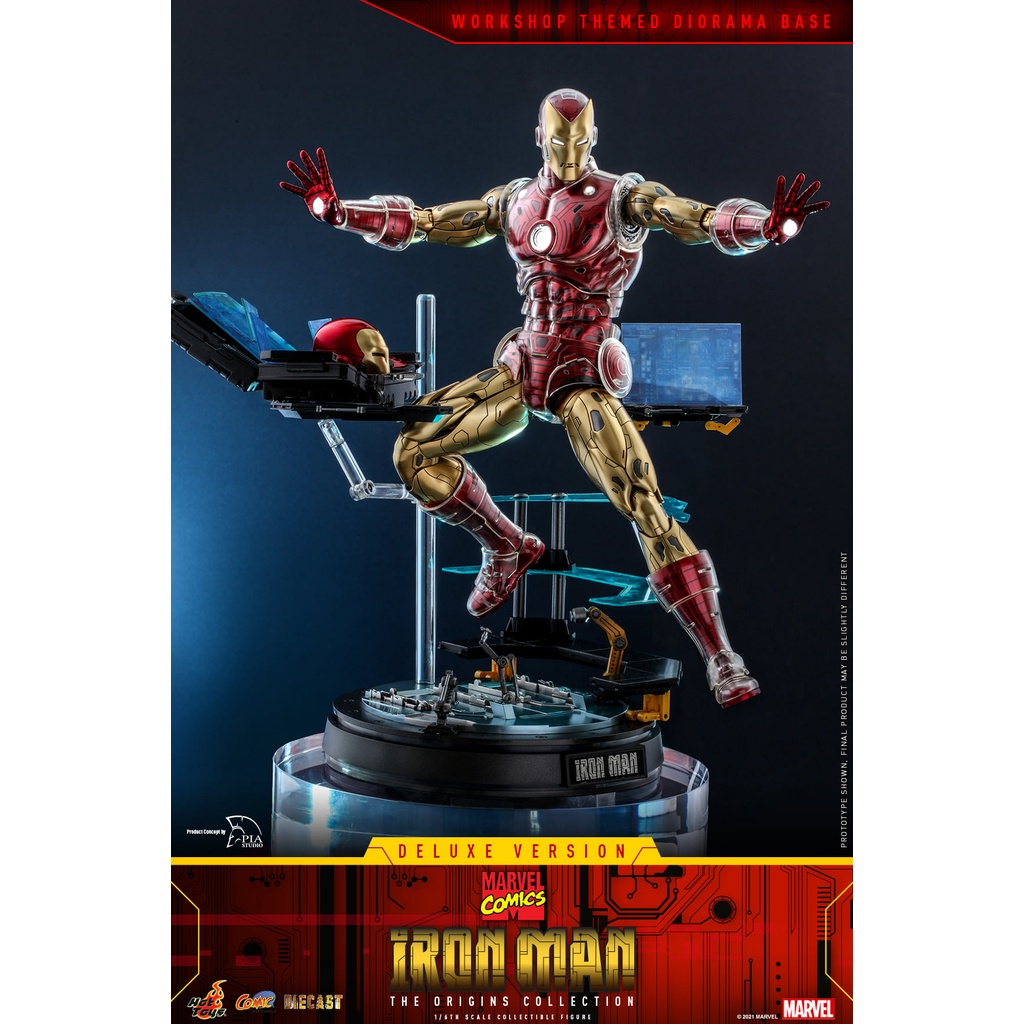 พร้อมส่ง ฟิกเกอร์ โมเดล ของสะสม  Hot Toys CMS08D38 1/6 Marvel Comics - Iron Man (Deluxe Version) [The Origins Collection