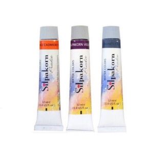 สีน้ำศิลปากร 12 ml. (38 เฉดสี) Silpakorn Water Colour