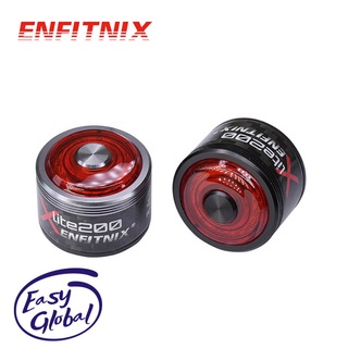 Enfitnix Xlite200 ไฟท้ายอัจฉริยะไฟเบรกอัตโนมัติด้านหลังคาร์บอนไฟเบอร์ไฟเตือน LED สว่างเป็นพิเศษน้ำหนักเบา