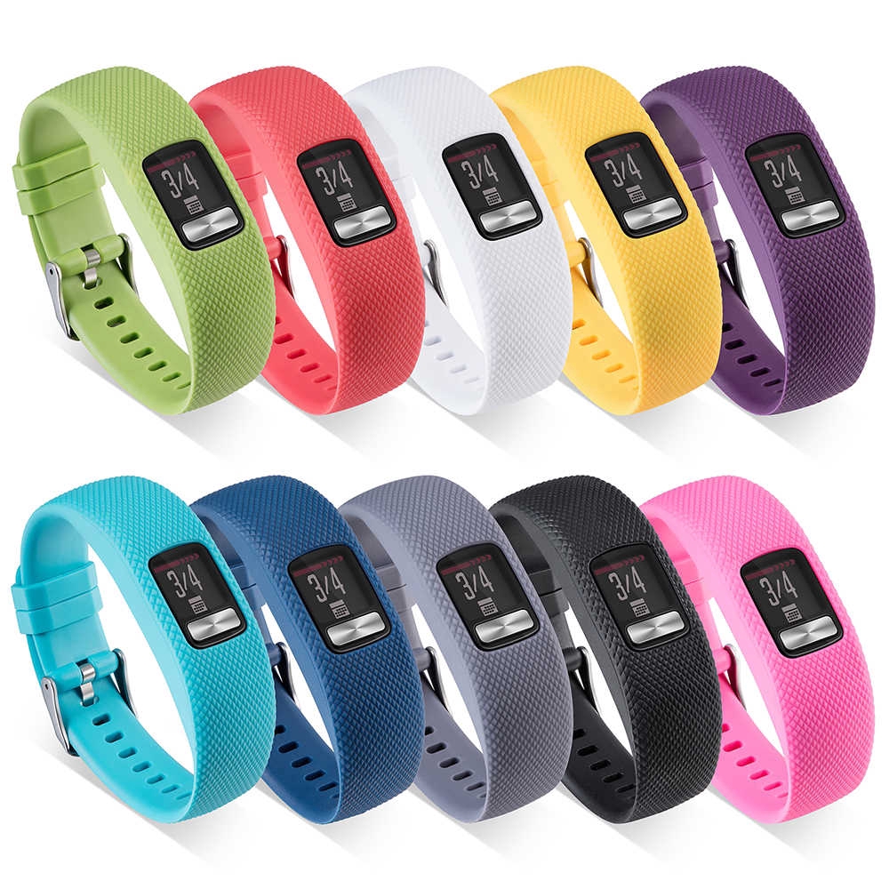 สายรัดนุ่มสายรัดข้อมือสําหรับ GARMIN VIVOFIT 4 Vivofit4 สร้อยข้อมือสมาร์ทวอทช์กิจกรรมฟิตเนส