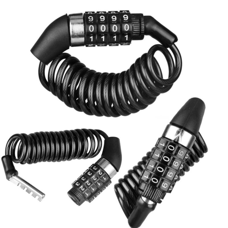 ล็อคป้องกันการโจรกรรมBike assword Lock AntiTheft MTB Combination Lock