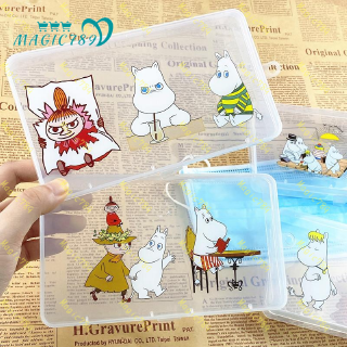 magic 789 กล่องพลาสติกใสลายการ์ตูน moomin