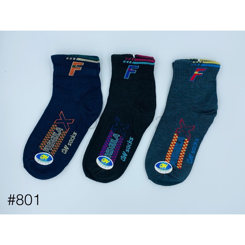 OW Socks ถุงเท้าข้อกลางสปอร์ต 801แพ็ค 12 คู่คละสี ราคา ถูกที่สุด ดีลบีเคเค แกลเลอรีภาพที่ 9