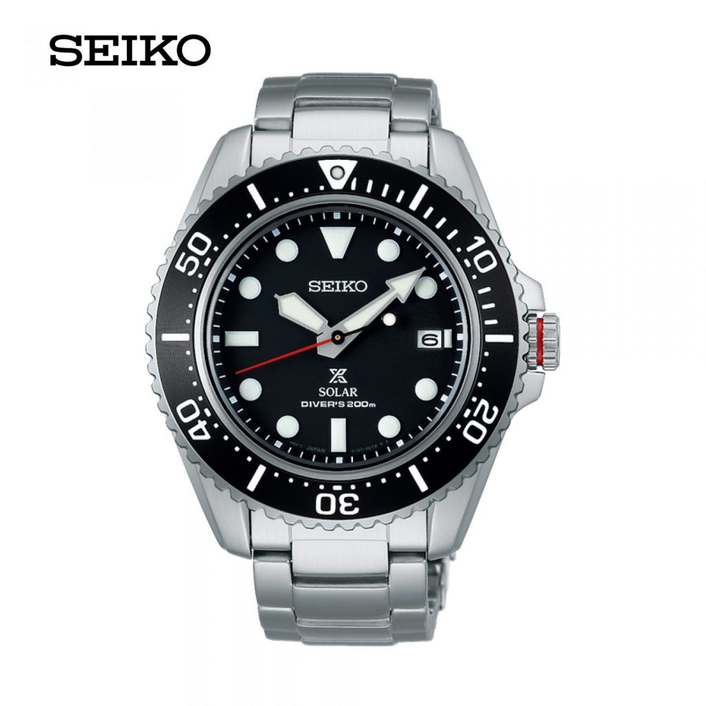 Seiko (ไซโก) นาฬิกาผู้ชาย Prospex Solar Divers SNE589P ระบบโซลาร์ ขนาดตัวเรือน 42.8 มม.
