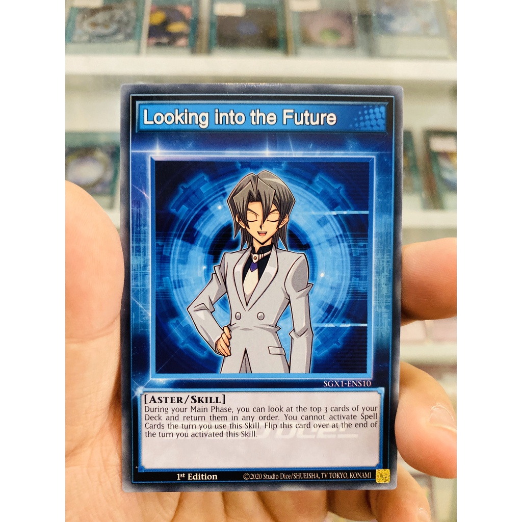 การ์ด YugiOh! รหัส SGX1-ENS10 - กําลังมองสู่อนาคต (Skill Card) - Common - รุ่นที่ 1