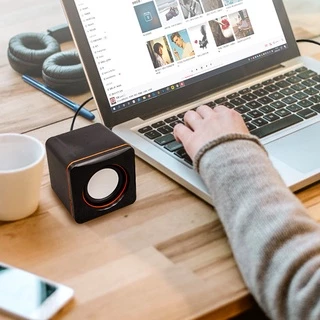 【BEST】 ลำโพง USB สามารถควบคุมระดับเสียงได้ ลำโพงเชื่อมต่อ 3.5 มม. สามารถเชื่อมต่อกับโทรศัพท์มือถือและคอมพิวเตอร์