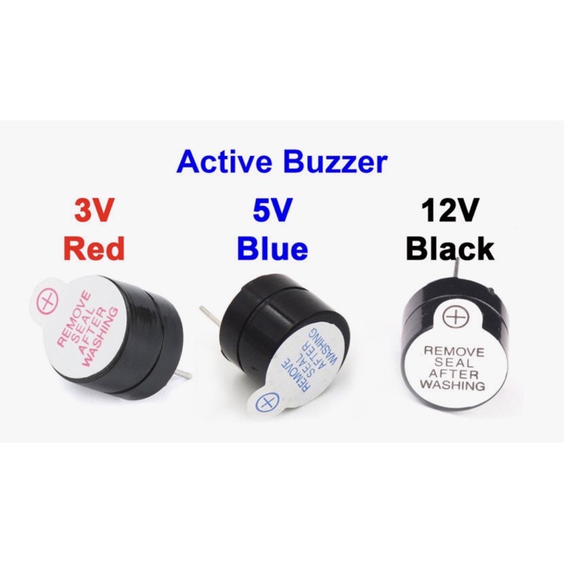 ACtive Buzzer ลงปริ้น 3v5v 9v 12v แพ็ค10ตัว 79บาท
