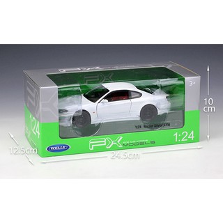 Welly รถโมเดล อัตราส่วน 1/24 Nissan Silvia S15 สีขาว