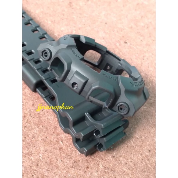 กรอบสายg-shockของแท้รุ่นga-110/ga-100สีดำด้าน(ไม่มีตะขอ)​