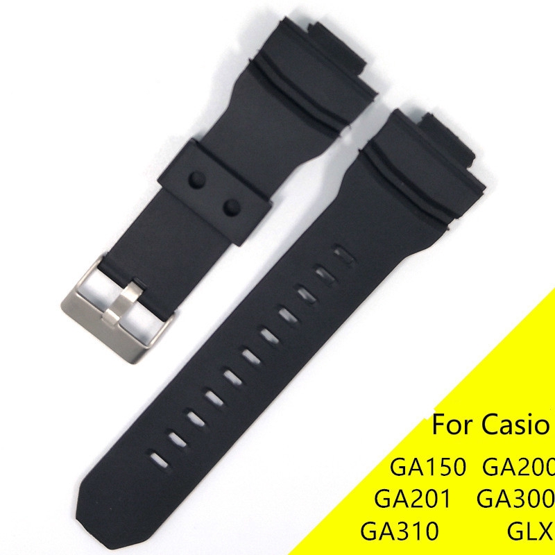 สายนาฬิกาข้อมือ สายยางเรซิ่น อุปกรณ์เสริม สําหรับ Casio G-shock GA-150 GA 200 201 ga300 ga310 GLX