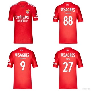 เสื้อกีฬาแขนสั้น ลายทีมชาติฟุตบอล Benfica Darwin Rafa Ramos 2021-2022 ชุดเหย้า สําหรับผู้ชาย และผู้หญิง