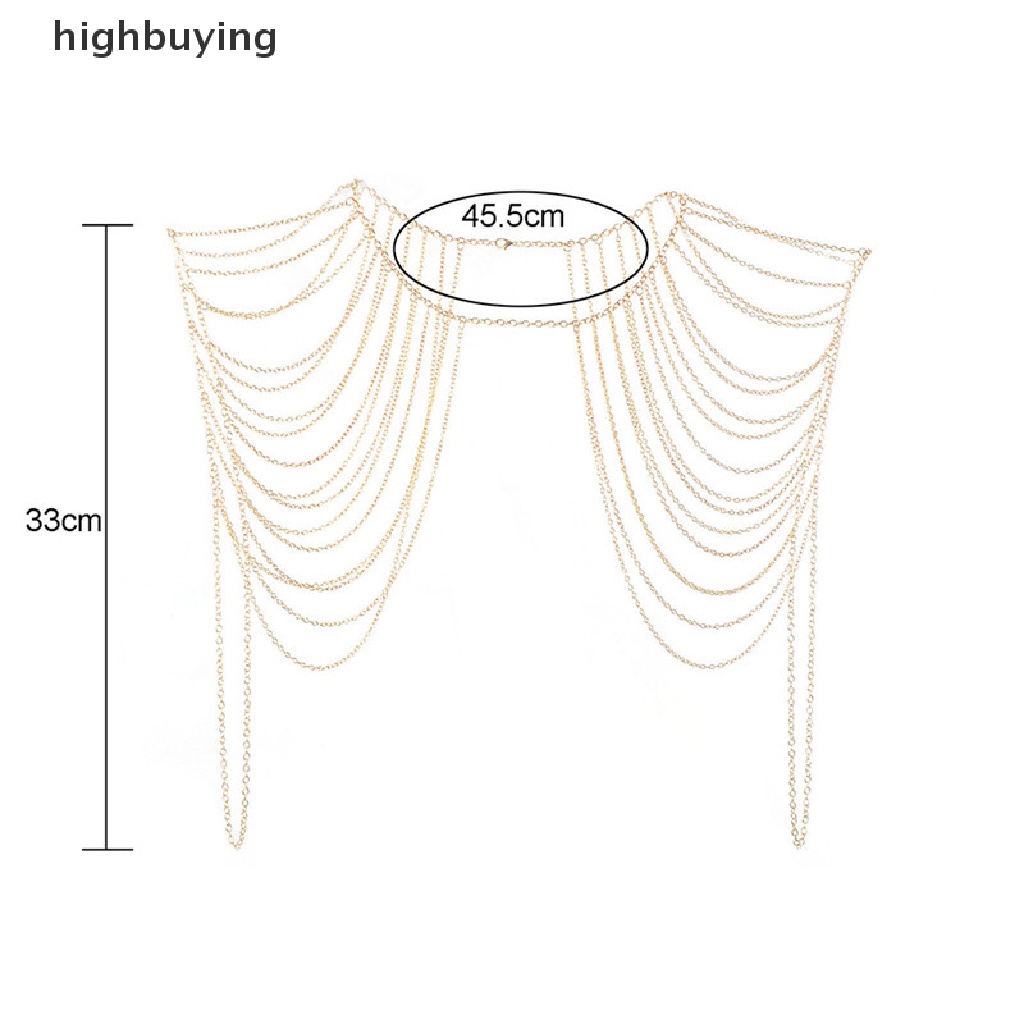 [highbuying] สไตล์แฟชั่น เซ็กซี่ ร่างกายผู้หญิง เครื่องประดับพู่ เชื่อมโยง ร่างกาย ไหล่ สร้อยคอโซ่ ใหม่