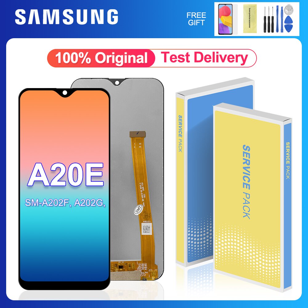 5.8" หน้าจอสําหรับ Samsung Galaxy A20e จอแสดงผล LCD Touch Screen Digitizer Assembly Samsung A20e A20